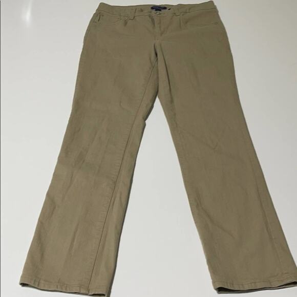 BANDOLINO Womens 8 Short Caroline Khaki Jeans - Picture 1 of 4